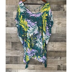 Palisades Beach Club Women's Chiffon Swimsuit‎ Coverup Bamboo Size XL XXL